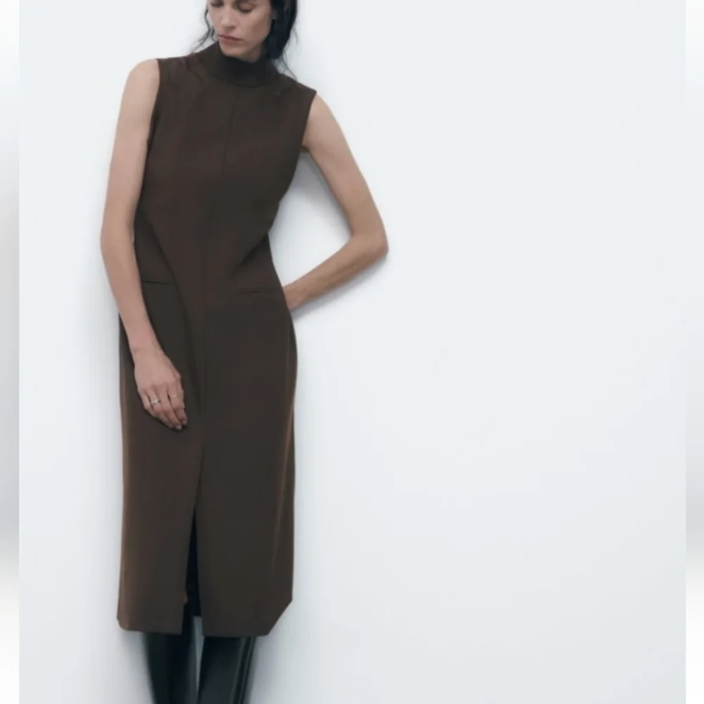 ZARA Midi Dress with front slit